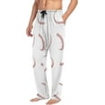 thumbnail image 5 of Baseball Lines Ghost Pajama Pants, Men's Lounge Pants Light with Drawstring and Pockets, Christmas New Year Birthday Father's Day Gifts, Small, 5 of 7