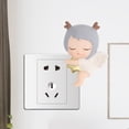 thumbnail image 3 of veasfak Cute 3D Wall Sticker Sticky Children's Room 6x7cm Switch Socket Decor Decoration Deer, 3 of 8
