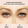 thumbnail image 2 of 1 Set Double Eyelid Stickers 600 Pcs Invisible Eyelid Tape Eye Lift Tape with a Fork Tweezers Suitable for Single Eyelid, 2 of 6