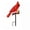 A, variant on Red Bird Garden Stake, Flat Metal Cardinal Bird Decorative Yard Art for Outdoor Garden Lawn and Pathway, Weatherproof Decorative Stake for Backyard