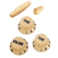 thumbnail image 5 of Colcolo 3 Pieces Guitar Single ROCKER Handle Cap Control Knobs DIY Guitar Accessories yellow and black, 5 of 8