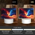 thumbnail image 3 of Fotbe Red And Blue Fire Wolf Pattern Acrylic Night Light Gift with 3 Color ModesTouch-Sensitive LED Lamp Perfect Gift for Mother's Day, Birthday, or Christmas, 3 of 9
