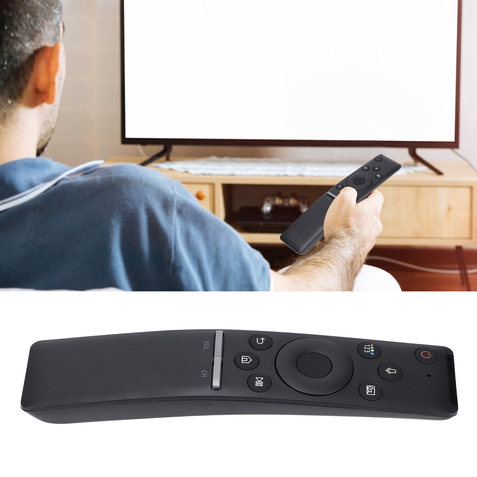 Mando A Distancia De Repuesto Para TV OK. LED Y CHIQ, Modelos OTV40GF-5023C, L40QH7G, L32FM9E, Con Botones Grandes (Pilas No Incluidas)