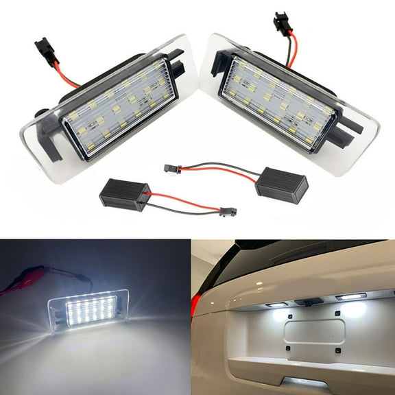 Furulu 2X Led License Plate Light For Cadillac Chevrolet Gmc 13590043 1224006 13578958