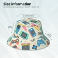 thumbnail image 6 of Bingfone Playing Video Games Bucket Hat For Men Women,Packable Reversible Printed Sun Hats,Fisherman Outdoor Travel Hiking Beach Caps, 6 of 9