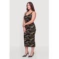 thumbnail image 2 of Women's Plus Size Camouflage V-Neck Cami Maxi Dress, 2 of 3