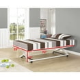 thumbnail image 3 of Room Designs Pop-up Trundle Bed White Contemporary Rectangle, 3 of 3