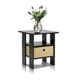 thumbnail image 4 of Furinno ANDREY Engineered Wood End Table with Bin Drawer in Espresso/Brown, 4 of 7