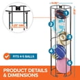 thumbnail image 2 of Estante Vertical para Almacenamiento de Balones Innovaciones Modernas Montado en la Pared, 2 of 7