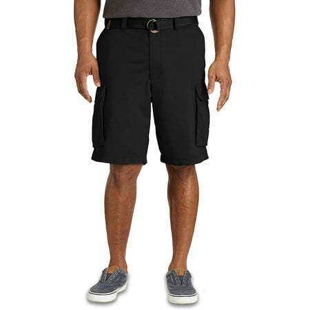 True Nation by DXL Big and Tall Broken-in Twill Cargo Shorts | Walmart ...