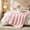Pink, variant on JONIYEAR Decorative Pink Bubble Faux Rabbit Faux Fur Throw Blanket 50" x 60", Super Soft Double Sided Cozy Accent Puffy Warm Furry Blanket for Winter, Lovely Cute Washable Fuzzy Blanket for Women Gir