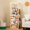 thumbnail image 2 of Gymax 300L Large Stuffed Animal Storage Space-saving Toy Storage Organizer w/Open Top Natural, 2 of 10
