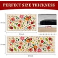 thumbnail image 3 of Kitchen Rugs and Mats Non Skid Washable Set of 2,Boho Floral Modern Farmhouse Bohemian Kitchen Runner Rugs with Rubber Backing for Kitchen Decor and Accessories (Beige 17"x47"+17"x30"), 3 of 6