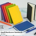 thumbnail image 5 of 4Pcs A6 Pocket Notebook, Small Hardcover Notebook with Pen Holder, 3.7”x5.7” Mini Journal Notebook, Notebook Lined Journal Notebook Notepads 160 Pages for Office, Home (Black), 5 of 8