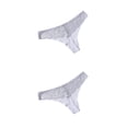 thumbnail image 1 of Minnieouse Bragas de tiro bajo ropa interior de mujer Tanga bragas sin costuras diseño de encaje Sexy atractivo elasticidad transpirable luz XXL Gris claro XXL 2Conjunto, 1 of 6