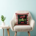 thumbnail image 3 of Funda de almohada navideña de Grinch de 18 x 18 pulgadas, funda de almohada navideña, decoración de ambiente festivo de invierno, regalo de Navidad, 3 of 6