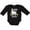 AB-Black, variant on St. Patrick's Day Llama Be Irish with Green Shamrocks Boys or Girls Long Sleeve Baby Bodysuit