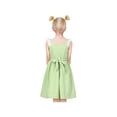 thumbnail image 2 of Girls Dress Green White Checkered Ruffle Tank Sundress Classic Casual 4 Years, 2 of 6