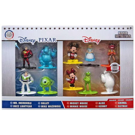 Disney / Pixar Nano Metalfigs Mr. Incredible, Buzz Lightyear, Mike Wazowski, Sulley, Mickey, Minnie, Alice, Animal, Kermit & Baymax Diecast Figure