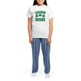thumbnail image 4 of CafePress - Irish Mom St Paddy's Clover Women's Light Pajamas - Women's Short Sleeve Print T-Shirt and Pants Light Cotton Pajama Set, 4 of 7