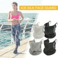 thumbnail image 4 of Mdesiwst Face Guard Sweat Absorption UV-Resistant Breathable Half Coverage Ice Silk Sunscreen Face Protector Neck Cover, 4 of 7