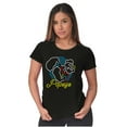 thumbnail image 4 of Popeye Neon Sign Sailor Cartoon Women's T Shirt Ladies Tee Brisco Brands S, 4 of 5