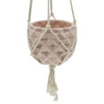 thumbnail image 4 of Flora Bunda  5 x 5 in. Ceramic Macrame Hanging Planter, Glass Blue, 4 of 5