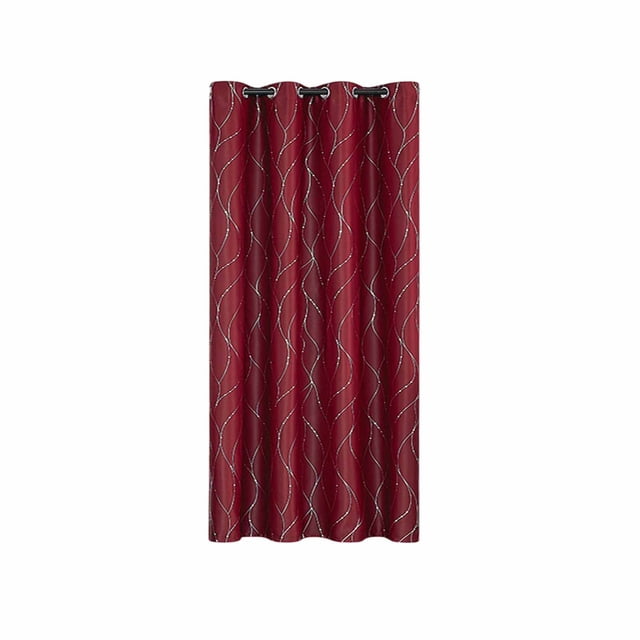 SIYTUAU Rideaux Élégants Empilables pour Chambre, Isolés Thermiquement et Insonorisants, Draperie de Fenêtre en Matériau Polyester, Rideaux Rouges