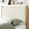 thumbnail image 4 of Modway Maven Boucle Fabric Upholstered Twin Platform Bed in Feather Oak, 4 of 9