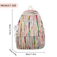 thumbnail image 3 of Bolsa Mochila a rayas con diseño de arco iris, multifunción, para la escuela, de viaje, para ordenador portátil, para niñas (multicolor), 3 of 8