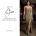 thumbnail image 2 of David’s Bridal, The Edit by DB Studio Women's Formal Sheath Dress with Asymmetrical Straps, Full Length, Jersey, 2 of 6