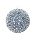 thumbnail image 1 of Vickerman N160427 Pewter Acrylic Beaded Ball Ornament, 4 in. - 4 per Box, 1 of 1
