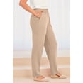 thumbnail image 2 of Roaman's Women's Plus Size Tall Plus Size Soft Knit Relaxed Pull-On Straight Leg Pant, 2 of 6