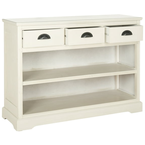 SAFAVIEH Prudence Bookshelf Storage Unit w/ 3 Drawers, White