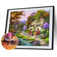 thumbnail image 2 of Paisaje completo taladro diamante pintura DIY costura punto de cruz conjunto regalo (C) Hugtrwg Para estrenar, 2 of 9