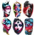 thumbnail image 2 of Etiqueta Engomada Del Arte Tatuaje 6 Piezas Conveniente Animal Desechable Impermeable para Hombres Mujeres, 2 of 9