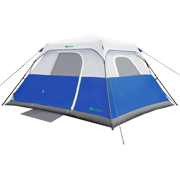 Reyleo Camping Tent 6 8 10 Person Instant Cabin Tent Easy Setup In 60 Seconds Weatherproof Family Tent For Camping Outdoors Travel With Ventilated Windows Walmart Com Walmart Com
