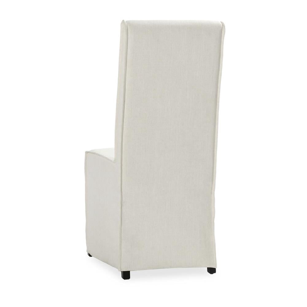 Pemberly Row White Fabric Upholstered Parsons Dining Chairs (Set of 2)
