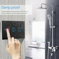 thumbnail image 2 of Forzero 3 Gang WiFi Interrupteur Tactile Intelligent US/EU/UK pour Amazon Alexa Google IFTTT(Noir), 2 of 7