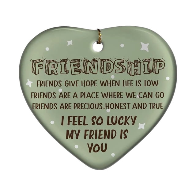 EGNMCR Room Decor Home Decor Friendship Heart Sympathy Gifts A Warm Heart For Sisters Friend Festival decorations