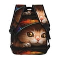 thumbnail image 4 of Fotbe Animal Cat Mochila Casual con Estampado para Escuela, Viajes y Actividades al Aire Libre - Duradera, Ligera y Cómoda, 4 of 5