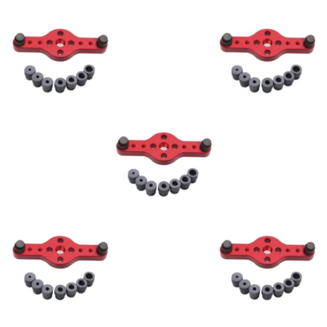 maskred Precise 2-10mm Sel Centering Doweling Set Wood Hole Locator Black red 5PCS