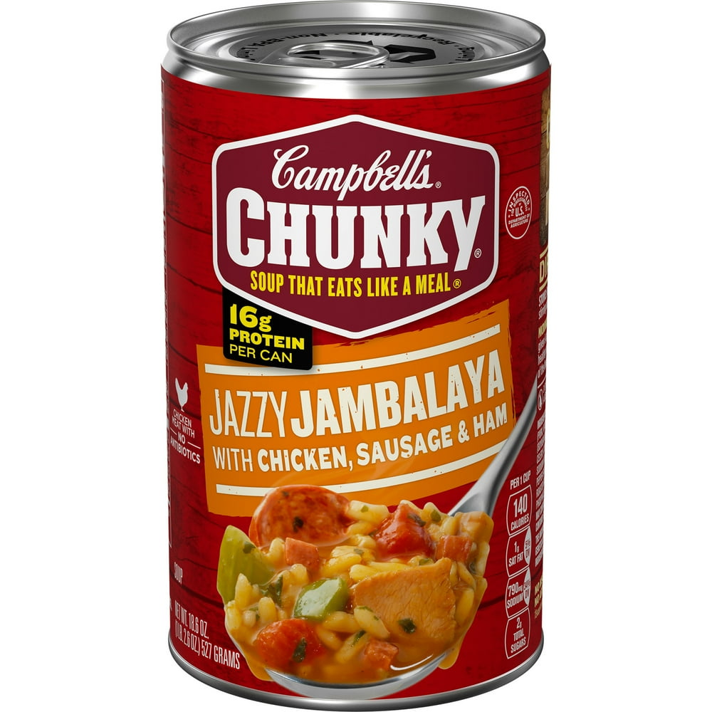 Campbell's Chunky Soup, Jazzy Jambalaya with Chicken, Sausage & Ham