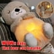 thumbnail image 2 of Cute Breathing Otter Soothing Plush Teddy Bear Sleep Doll Snuggle Buddy Gift toys with light Rhythmic Dolls for baby newborn, 2 of 5