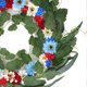 thumbnail image 2 of 20in Patriotic Flower Wreath Bright Vivid Colors Durable Material Widely Used 4th of July Wreath for Party Bedroom Garden, 2 of 3