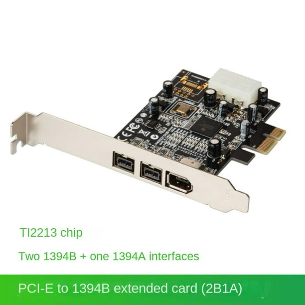 PCI Express 3 Port Video Capture Card Firewire 1394B 1394A PCIe 1.1 X1 Card TI XIO2213B Chipset