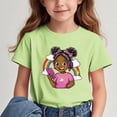 thumbnail image 2 of GreatBaby T-shirt Respirant pour Enfants avec Manches Courtes pour Garçons Filles Rentrée des Classes Saison Col Rond Manches Courtes Hauts Décontractés Polyvalents pour Extérieur (Vert3,4 Ans), 2 of 7