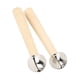 thumbnail image 5 of Campanas De Mano Orff, Juguete De Percusión De Madera Con De Madera De Abedul, Uso Cómodo Y Ligero, 2 Piezas De 12 Cm Para Reuniones Navideñas, 5 of 7