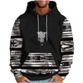 thumbnail image 2 of Awdenio Mens Hoodies Sweatshirts Aztec Ethnic Hoodies Mens Lightweight Casual Western Hooded Sweatshirts Long Sleeve Drawstring Color Block Pullover, 2 of 5