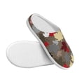 thumbnail image 3 of Haiem Maple colorful Print Women's Fuzzy Memory Foam House Slipper Cozy Home Footwear Non-slip Winter Slippers-39/40, 3 of 7